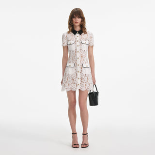 Ivory Noir Lace Mini