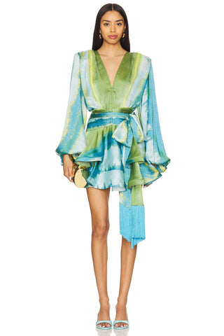 Aqua Petal Fringe Siren Mini