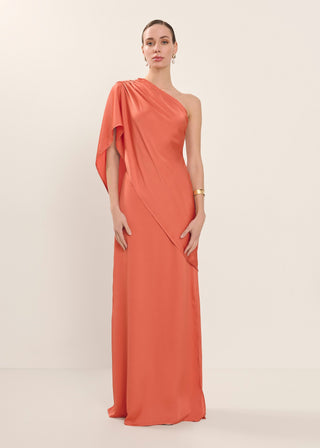 Vestido Solène coral