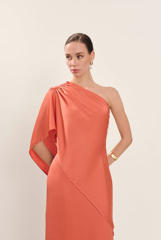 Vestido Solène coral