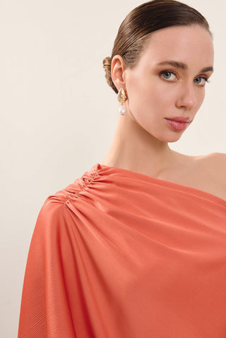 Vestido Solène coral