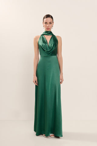 Vestido Olympia verde jade