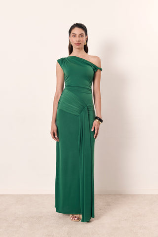 Vestido Amira verde jade