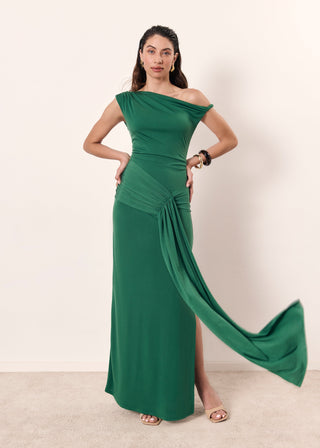 Vestido Amira verde jade