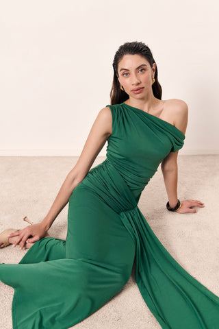Vestido Amira verde jade