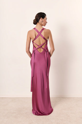 Vestido Renatta rosa empolvado