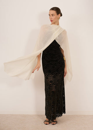 Maxi Cashmere Shawl 100% Soft Luxury Wrap for Formal Events