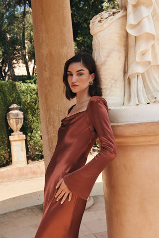 Vestido Roma terracota