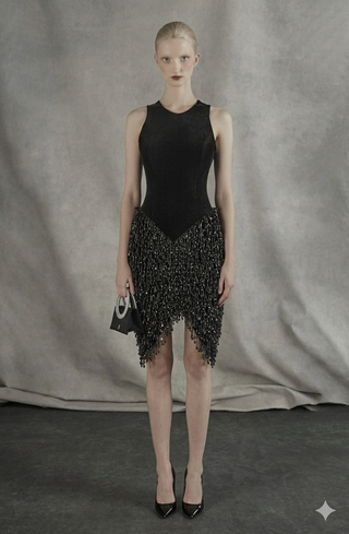 Obsidian Fringe Cascade Mini