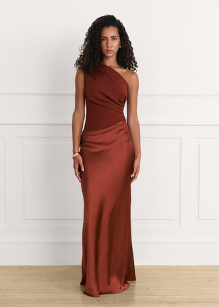 Vestido Kaia terracota