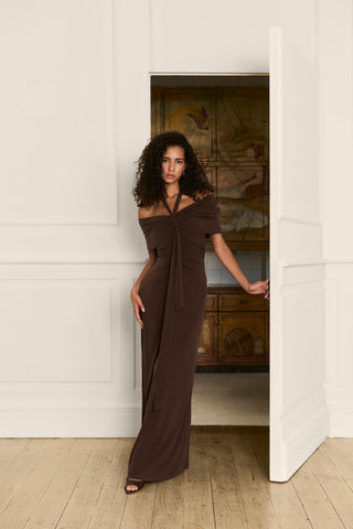 Vestido Renée marrón