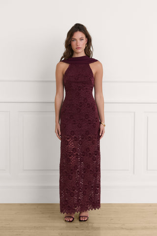 Vestido Francesca burgundy