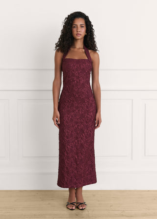 Vestido Allegra burgundy