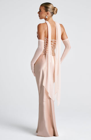 R.F Ayla Mesh Scarf Light Stretch Soft Peach One Size