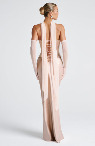 R.F Ayla Mesh Scarf Light Stretch Soft Peach One Size