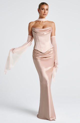 R.F Ayla Mesh Scarf Light Stretch Soft Peach One Size