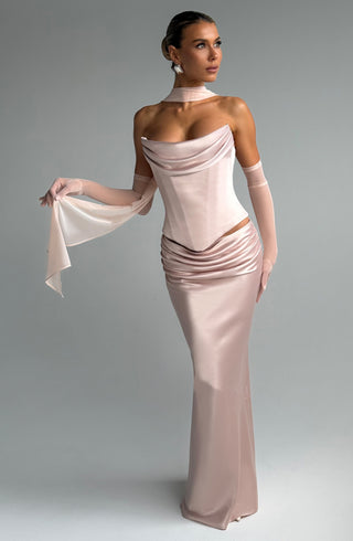 R.F Ayla Mesh Scarf Light Stretch Soft Peach One Size