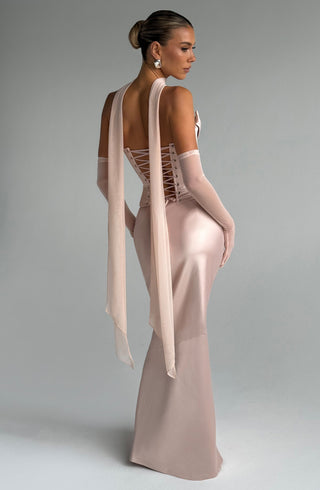 R.F Ayla Mesh Scarf Light Stretch Soft Peach One Size