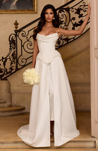 R.F Jamila Corset Duchess Satin Ivory