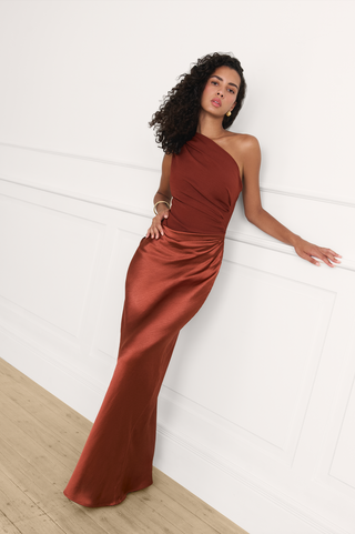 Vestido Kaia terracota