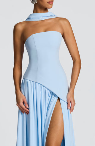 DIA Maliyah Maxi Dress Crepe Bodice Baby Blue