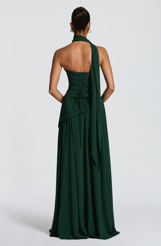 M.T Mila Scarf Chiffon Emerald One Size