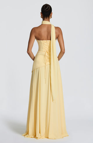 M.T Mila Lightweight Chiffon Scarf Lemon One Size