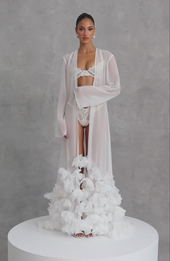 Anwen Dressing Gown - Ivory