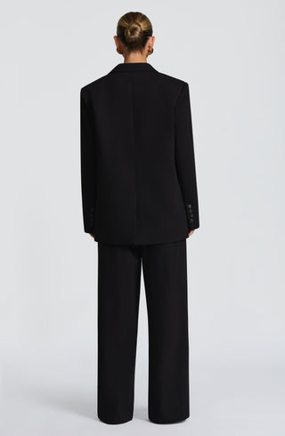 S.M Reece Blazer Jacket Non-Stretch Woven Suiting Black