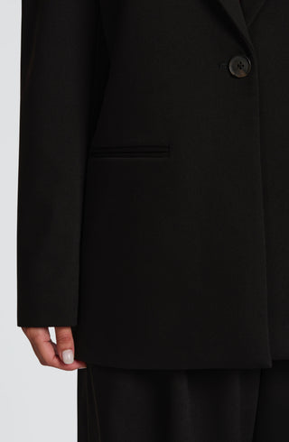 S.M Reece Blazer Jacket Non-Stretch Woven Suiting Black