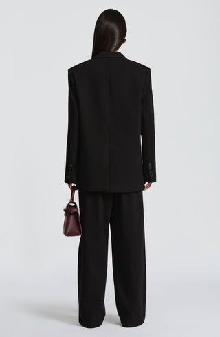 S.M Reece Blazer Jacket Non-Stretch Woven Suiting Black