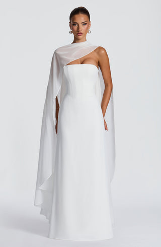 T.X Romy Bridal Cape Lightweight Chiffon Ivory One Size