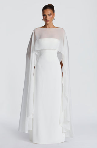 T.X Romy Bridal Cape Lightweight Chiffon Ivory One Size