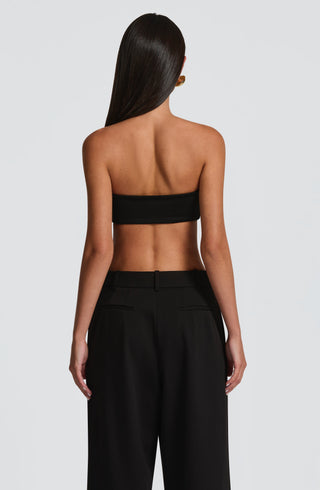 L.F Simi Top Strapless Bandeau Modal Jersey Black