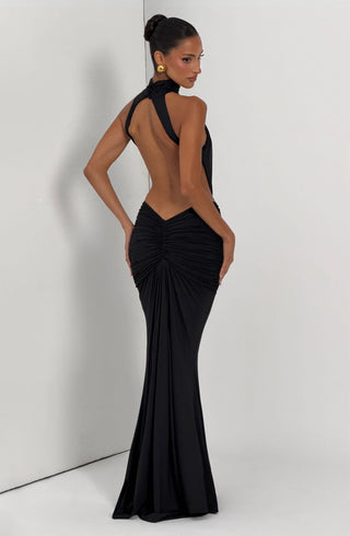 DIA Thekla Maxi Dress Stretch Slinky Jersey Mermaid Black