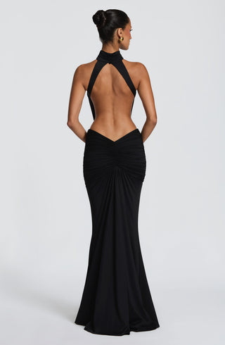 DIA Thekla Maxi Dress Stretch Slinky Jersey Mermaid Black