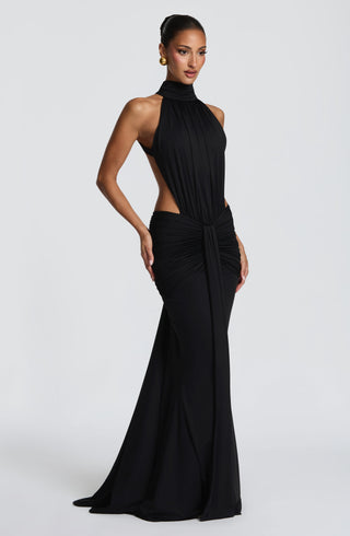 DIA Thekla Maxi Dress Stretch Slinky Jersey Mermaid Black