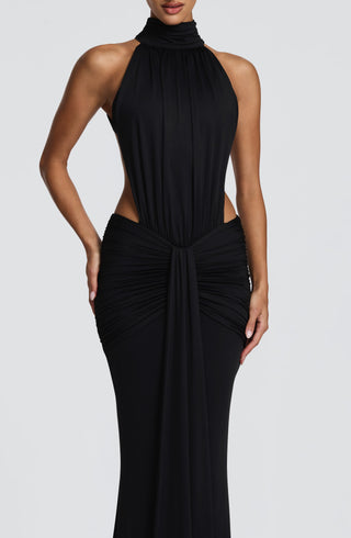 DIA Thekla Maxi Dress Stretch Slinky Jersey Mermaid Black